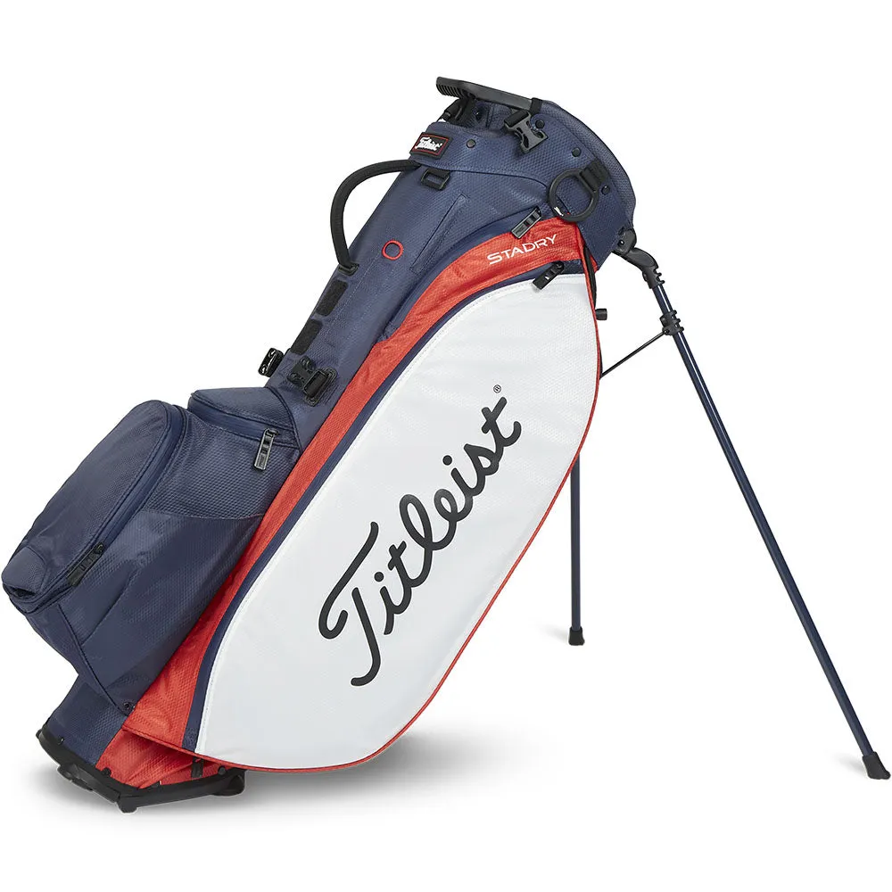 Titleist Players 5 StaDry Waterproof Stand Bag - Navy/Red/White