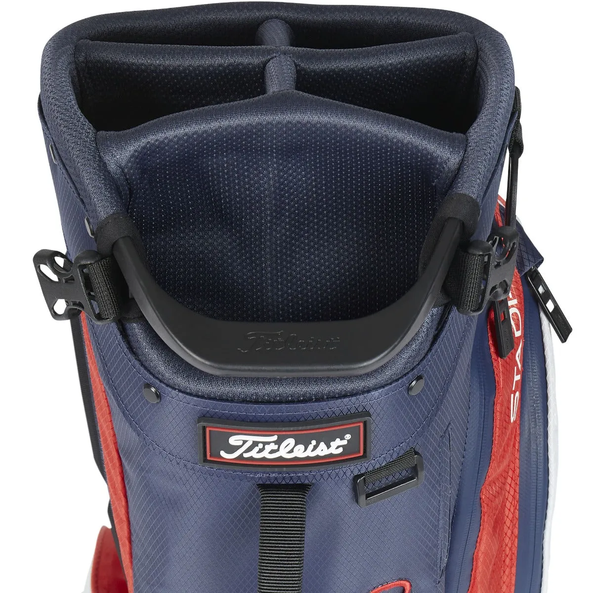 Titleist Players 5 StaDry Waterproof Stand Bag - Navy/Red/White