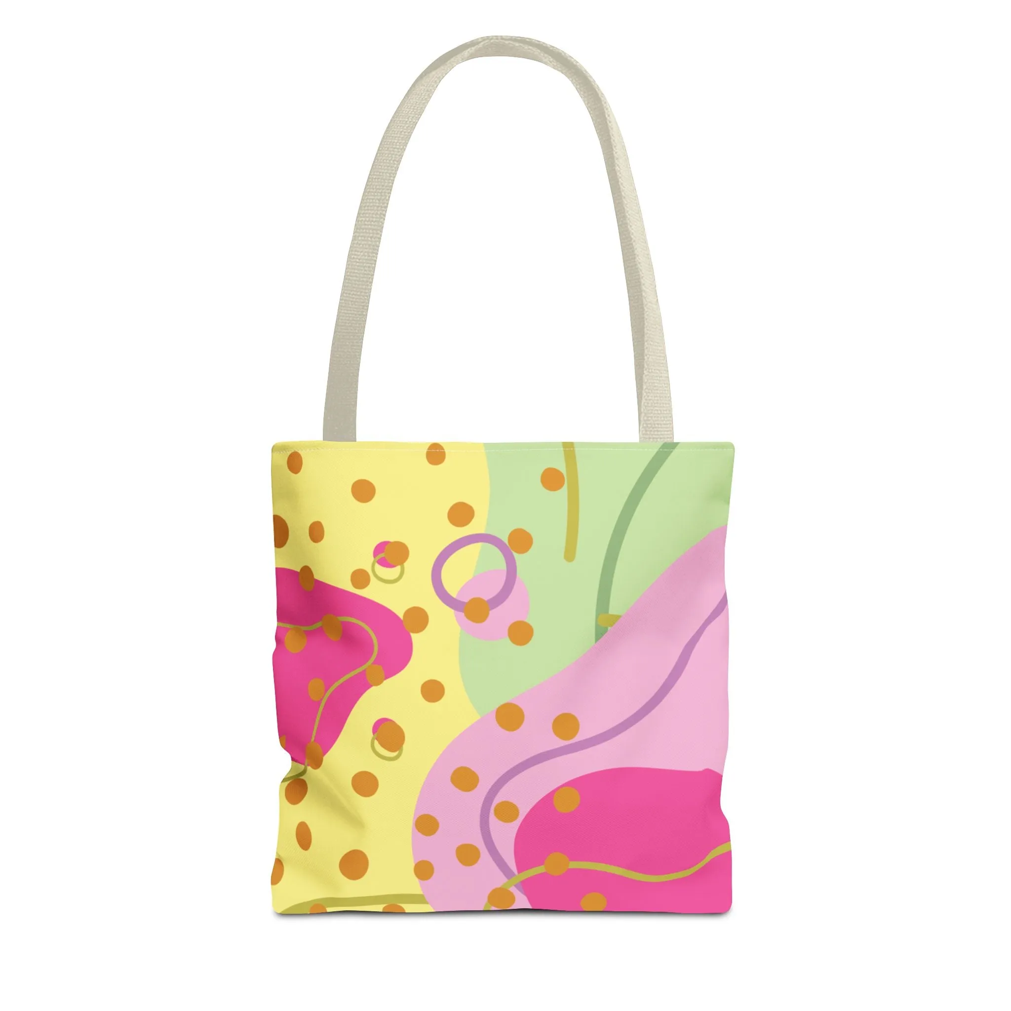 Tote Bag - Fun and Vibrant Digital Abstract Design