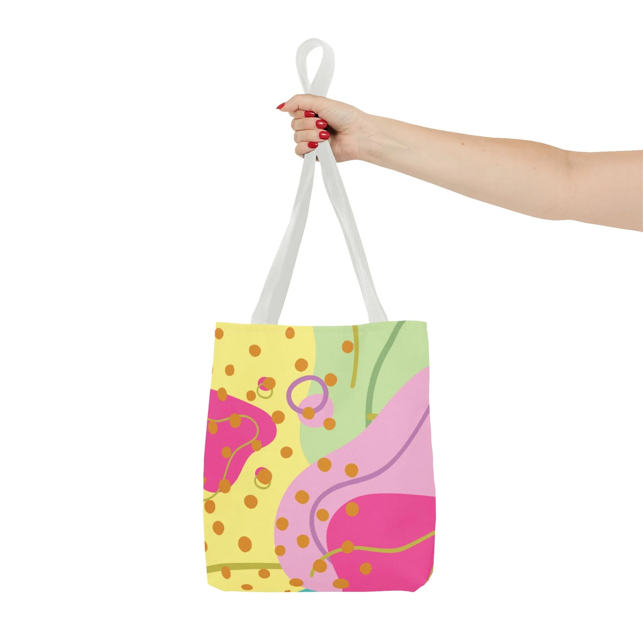 Tote Bag - Fun and Vibrant Digital Abstract Design