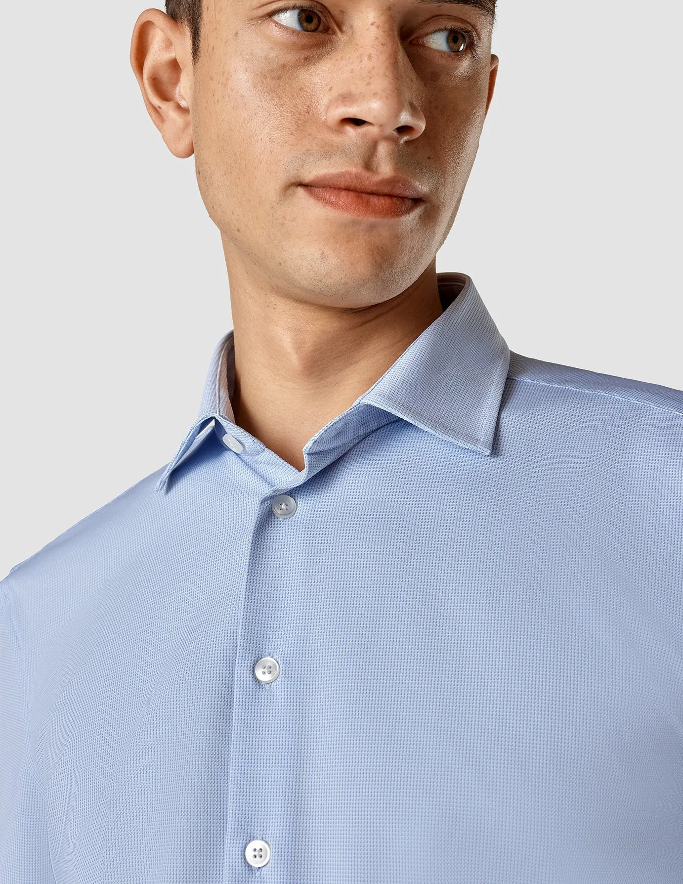 Travel Shirt Light Blue Regular