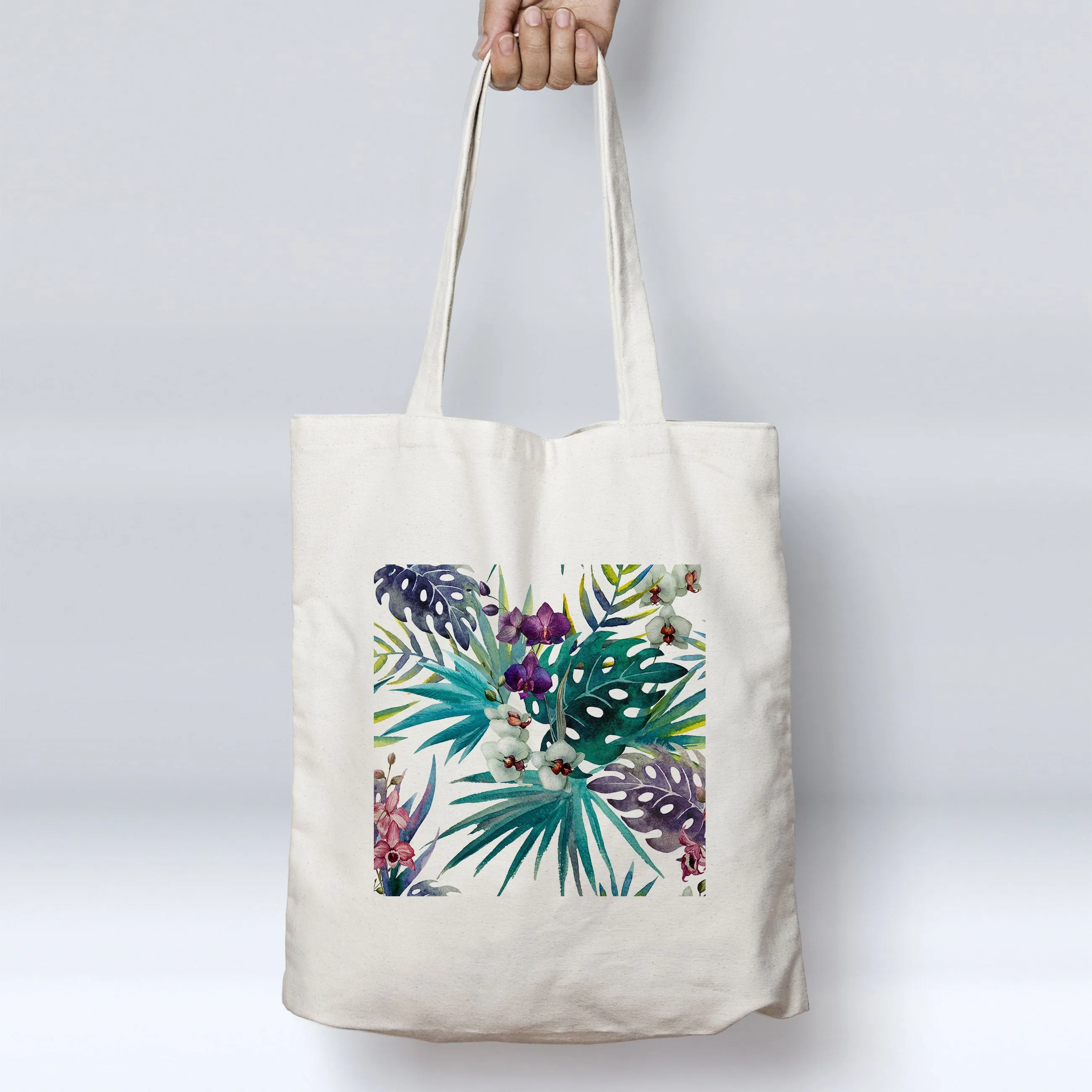 Tropical Orchids Beach Tote