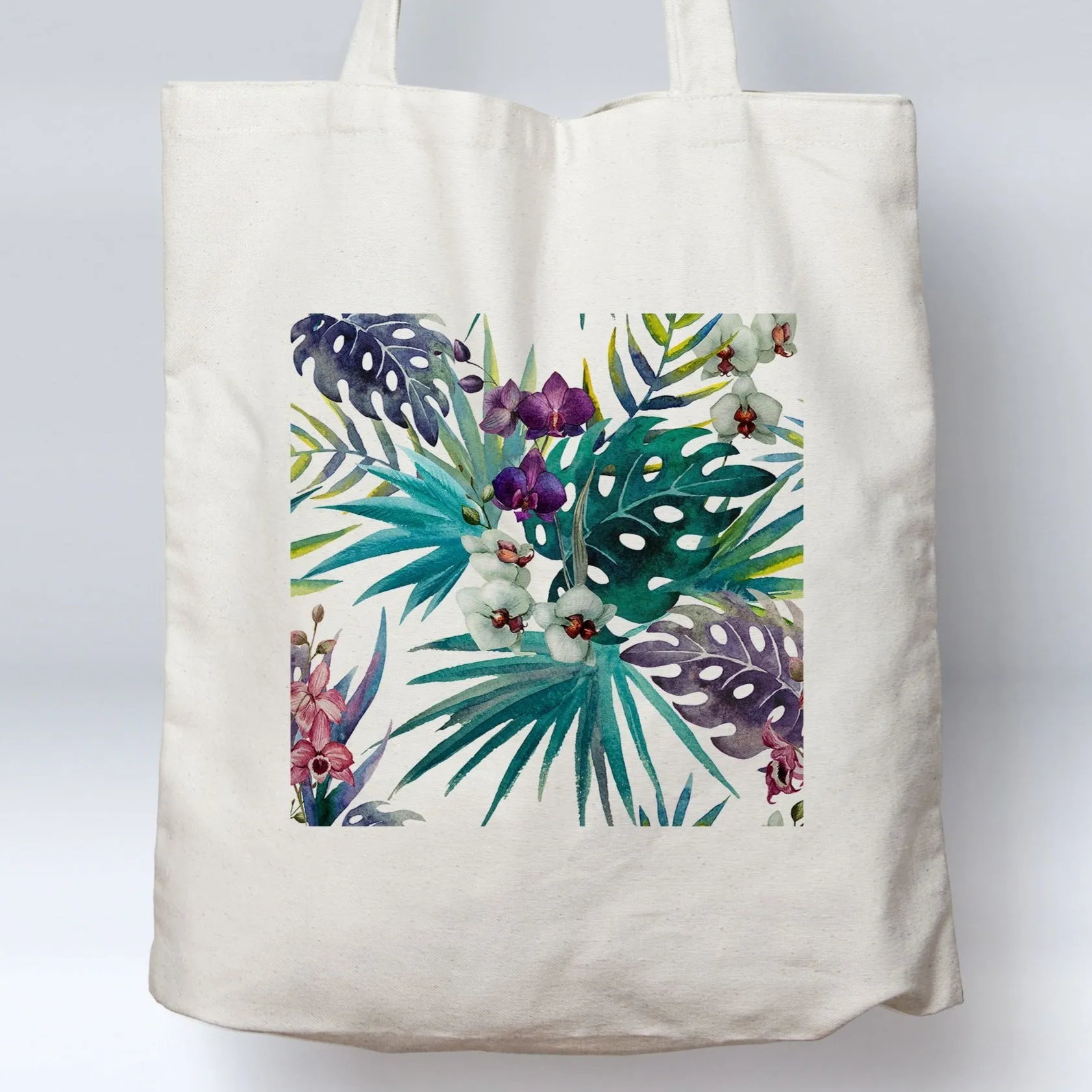 Tropical Orchids Beach Tote