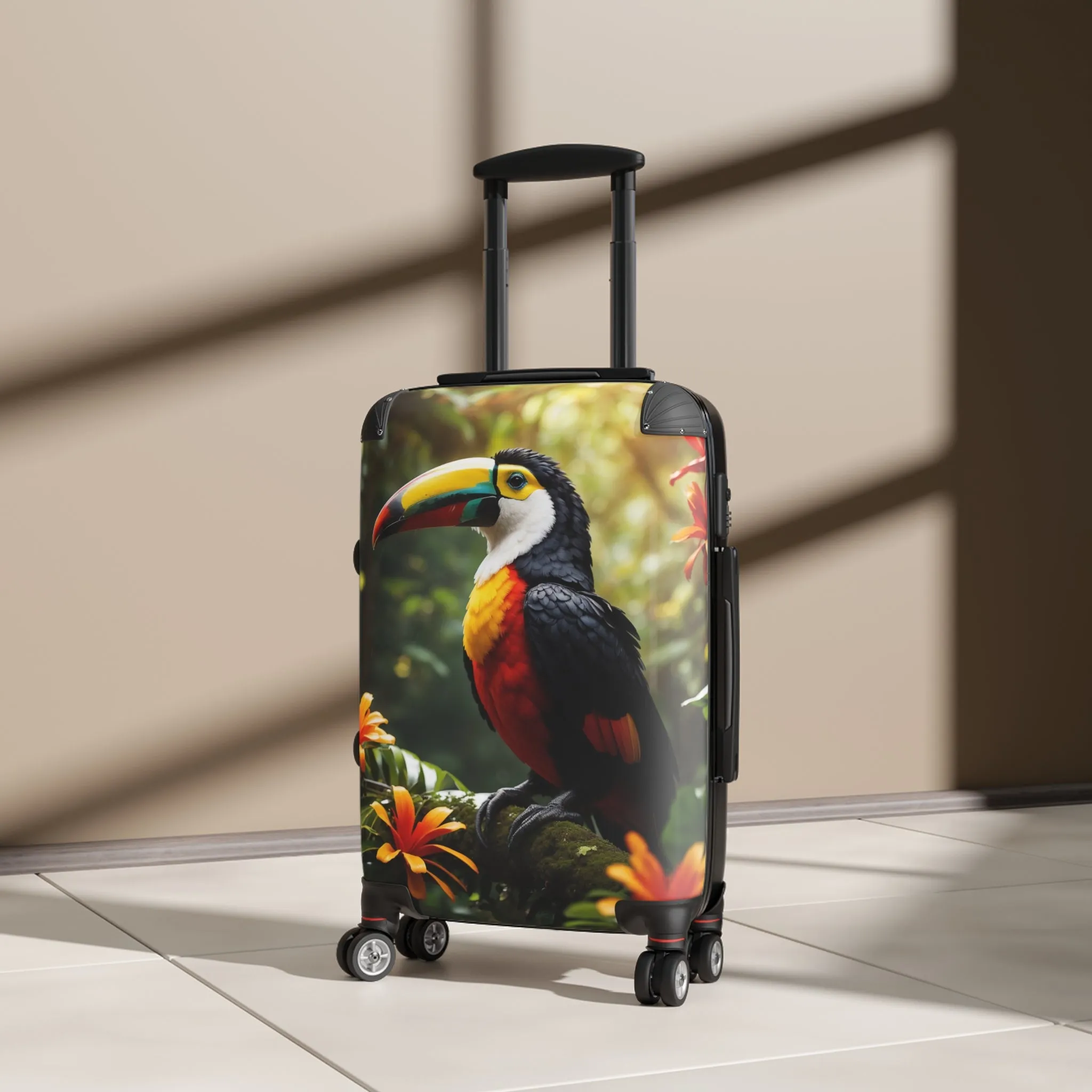 Tropical Toucan Luggage Suitcase - Colorful Travel Case for Adventure Seekers