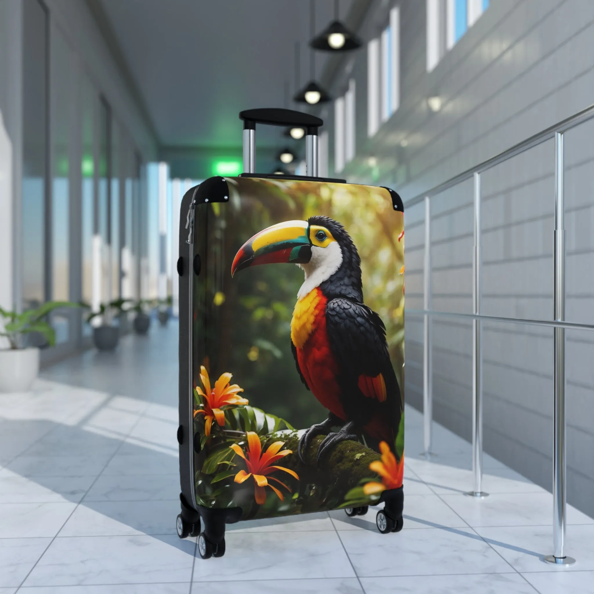 Tropical Toucan Luggage Suitcase - Colorful Travel Case for Adventure Seekers