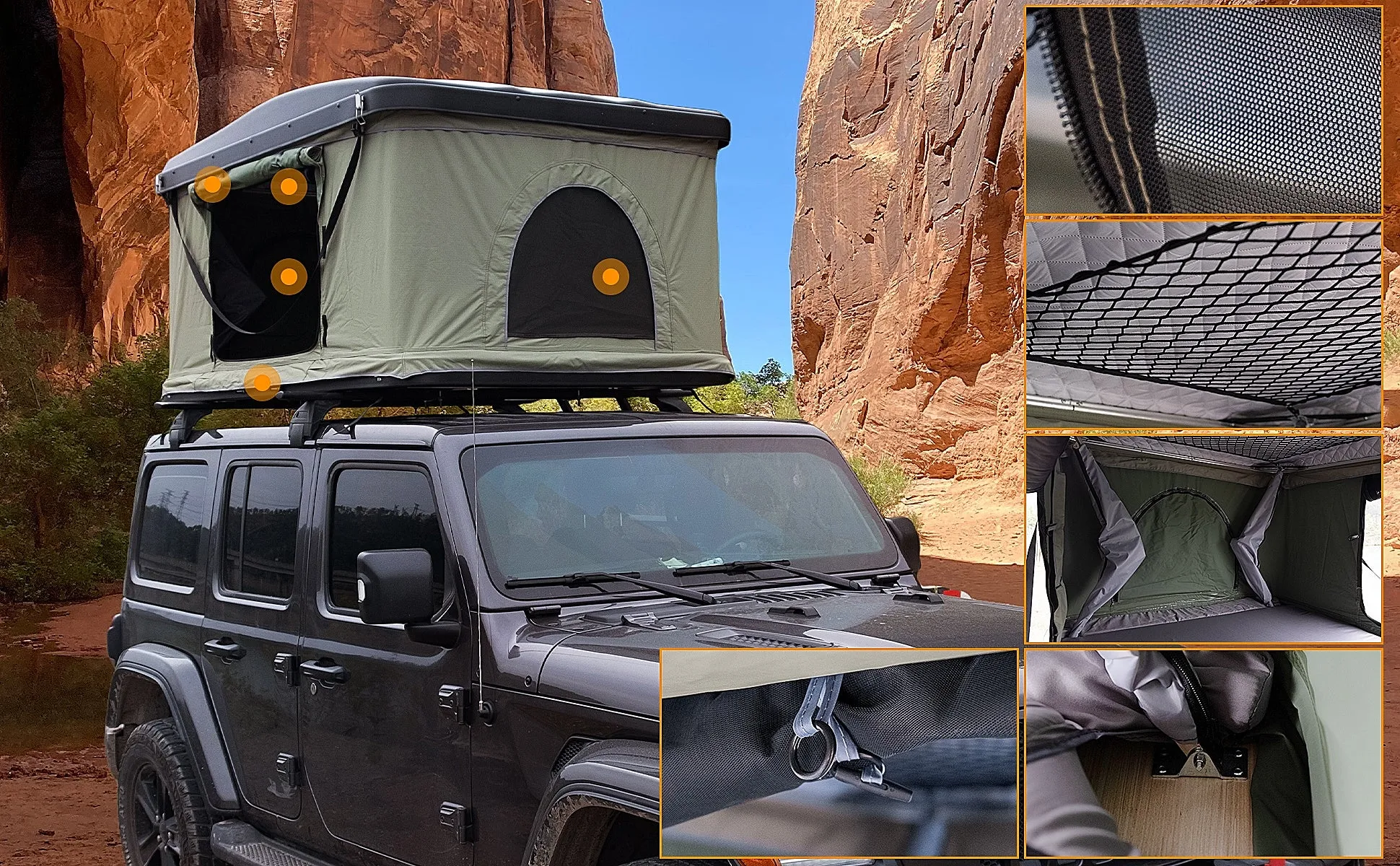 Trustmade Pop-Up Hard Shell Rooftop Tent