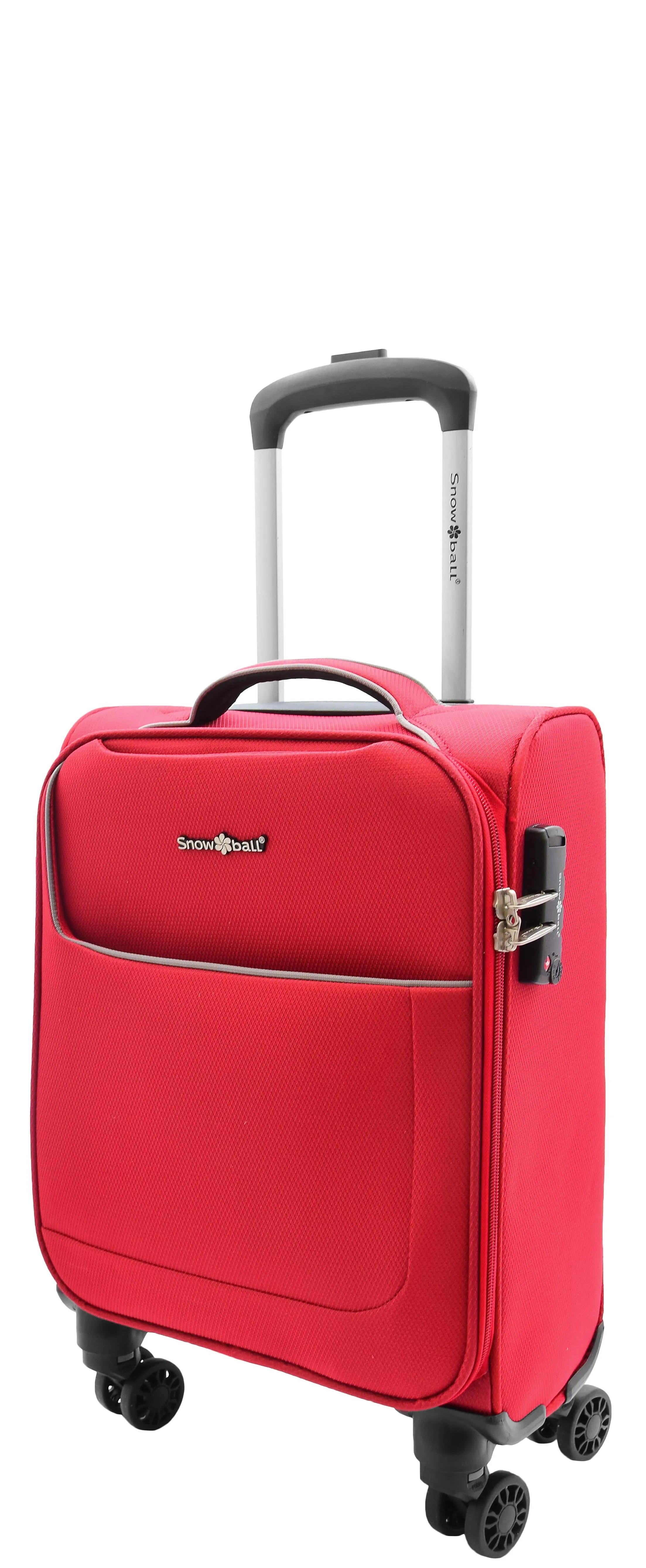 Under Seat Suitcase Budget Airline Approved Cabin size 4 Wheel Hand Luggage M1 Red