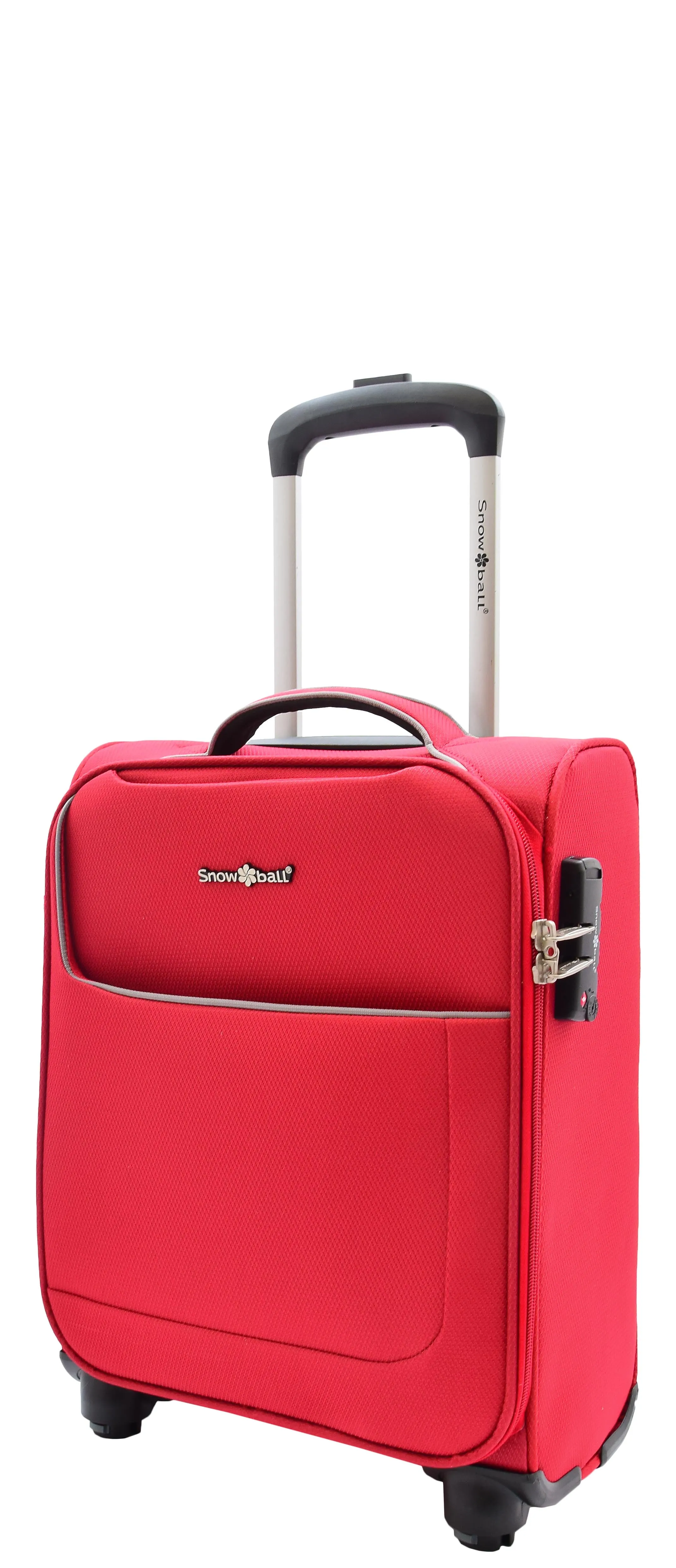 Under Seat Suitcase Budget Airline Approved Cabin size 4 Wheel Hand Luggage M1 Red