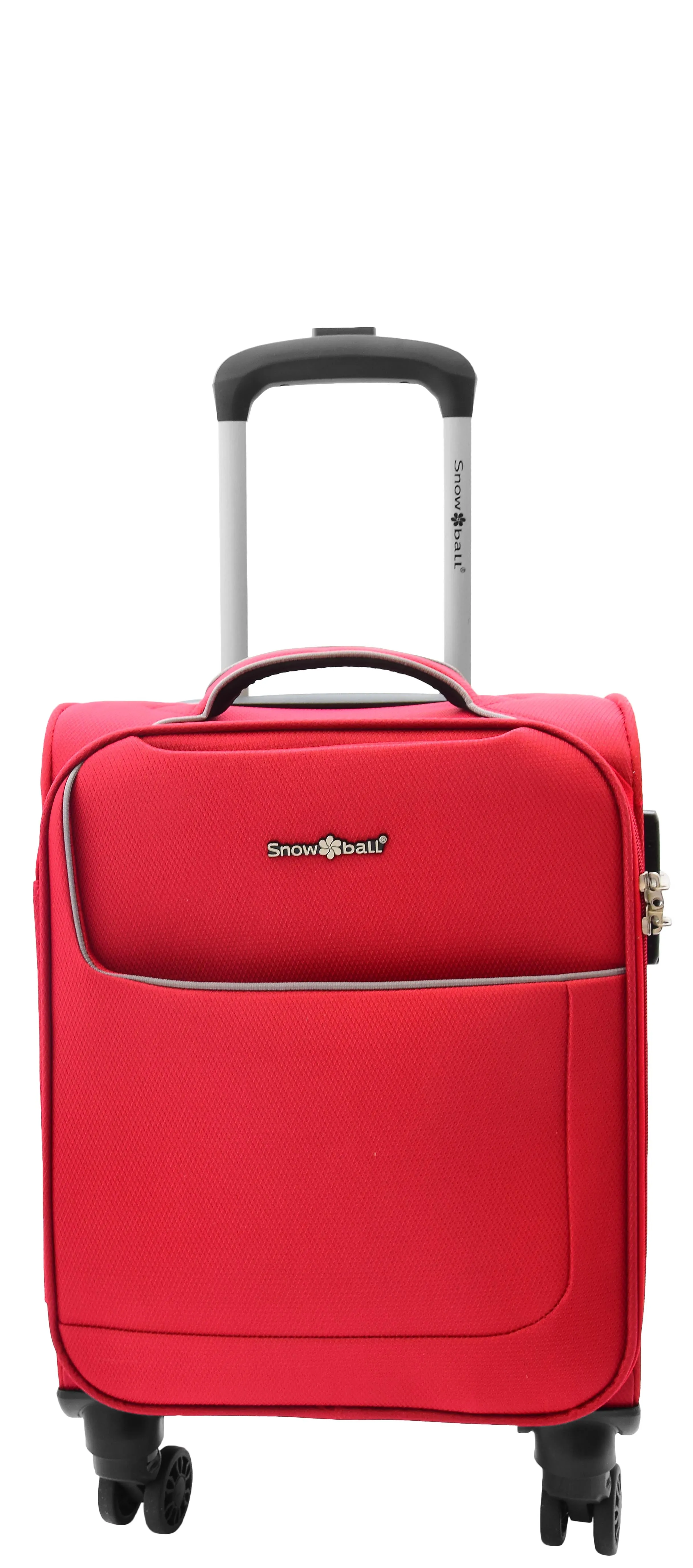 Under Seat Suitcase Budget Airline Approved Cabin size 4 Wheel Hand Luggage M1 Red