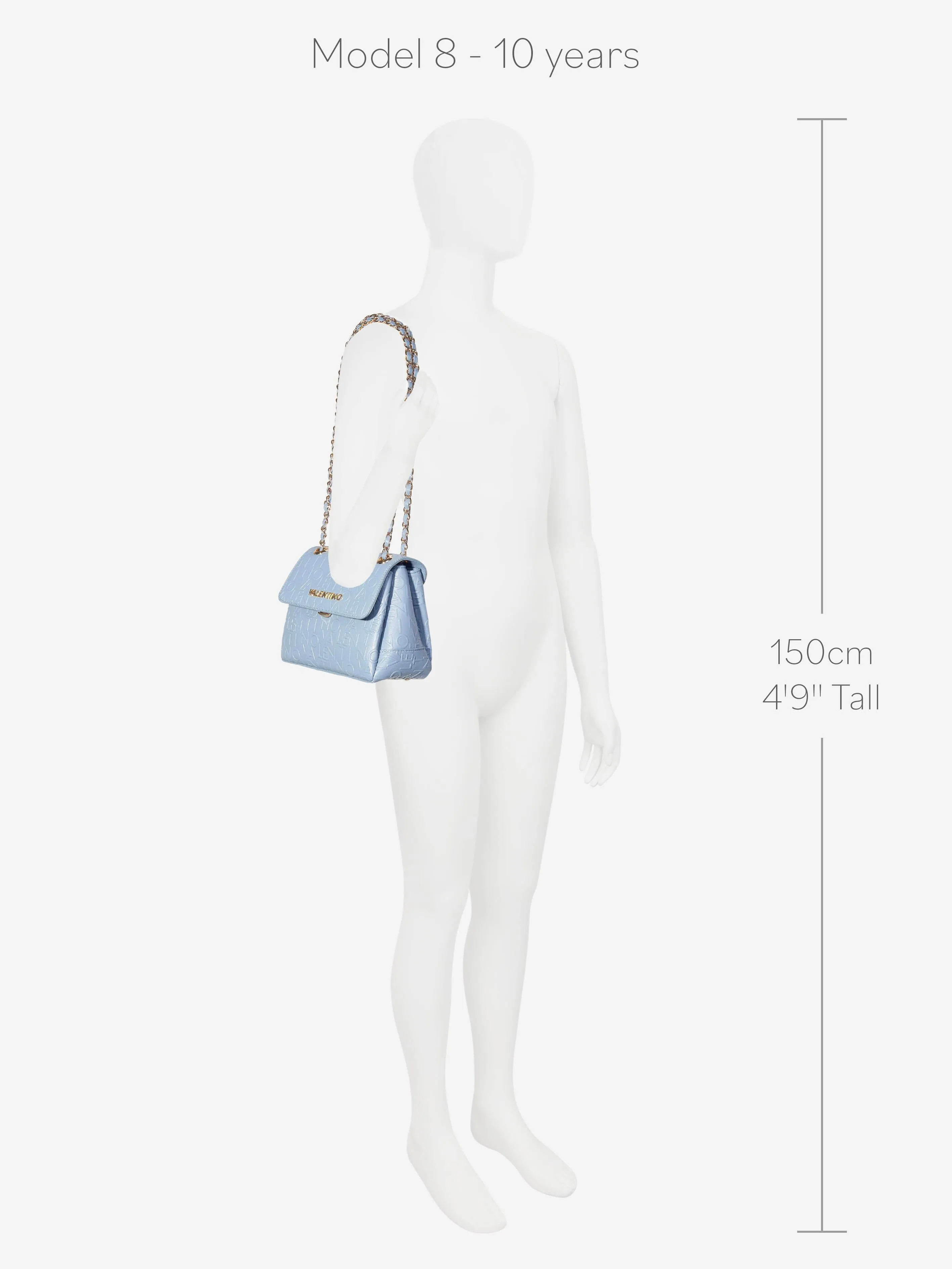 Valentino Girls Relax Flap Bag in Blue (20cm)