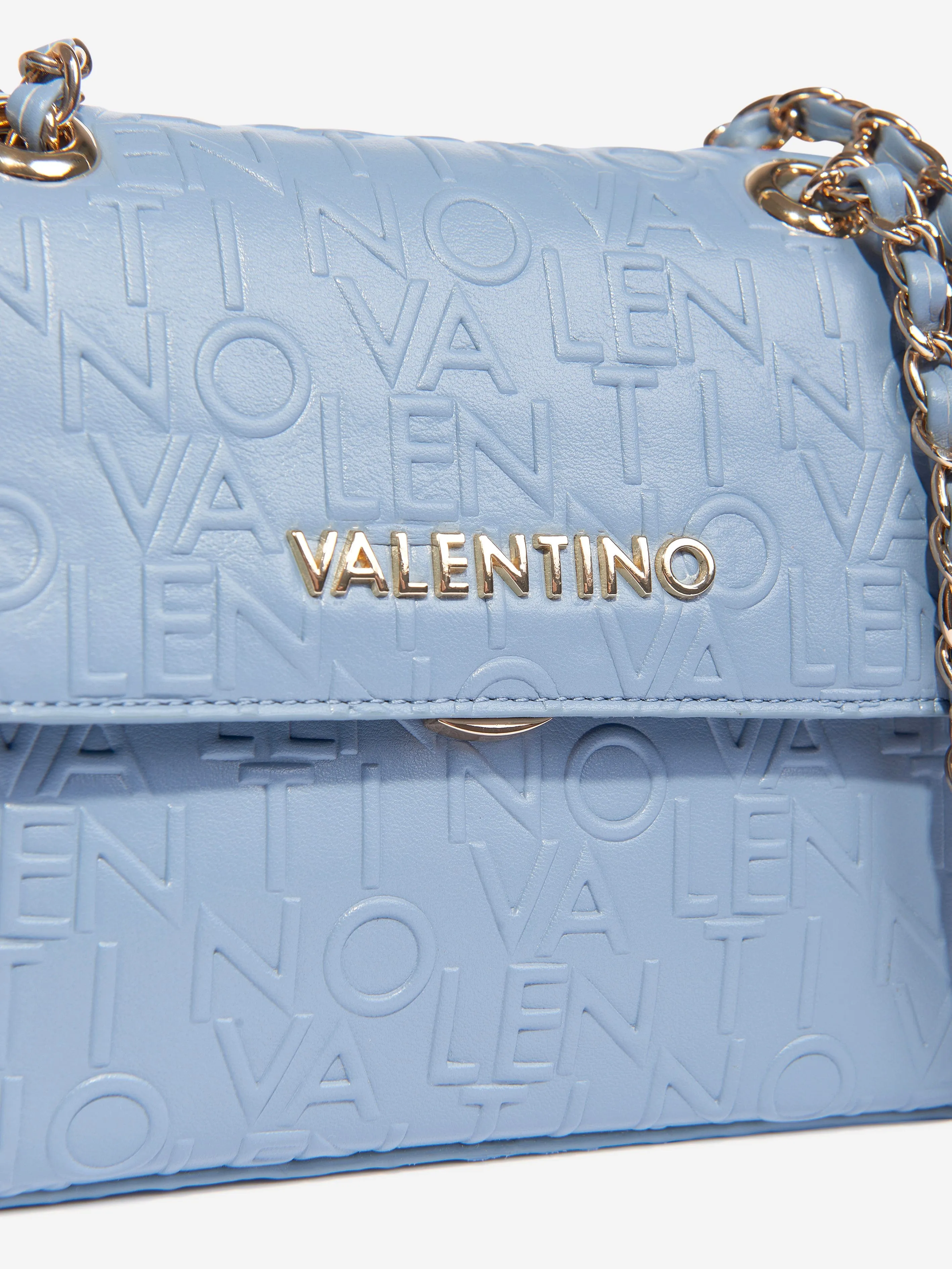 Valentino Girls Relax Flap Bag in Blue (20cm)