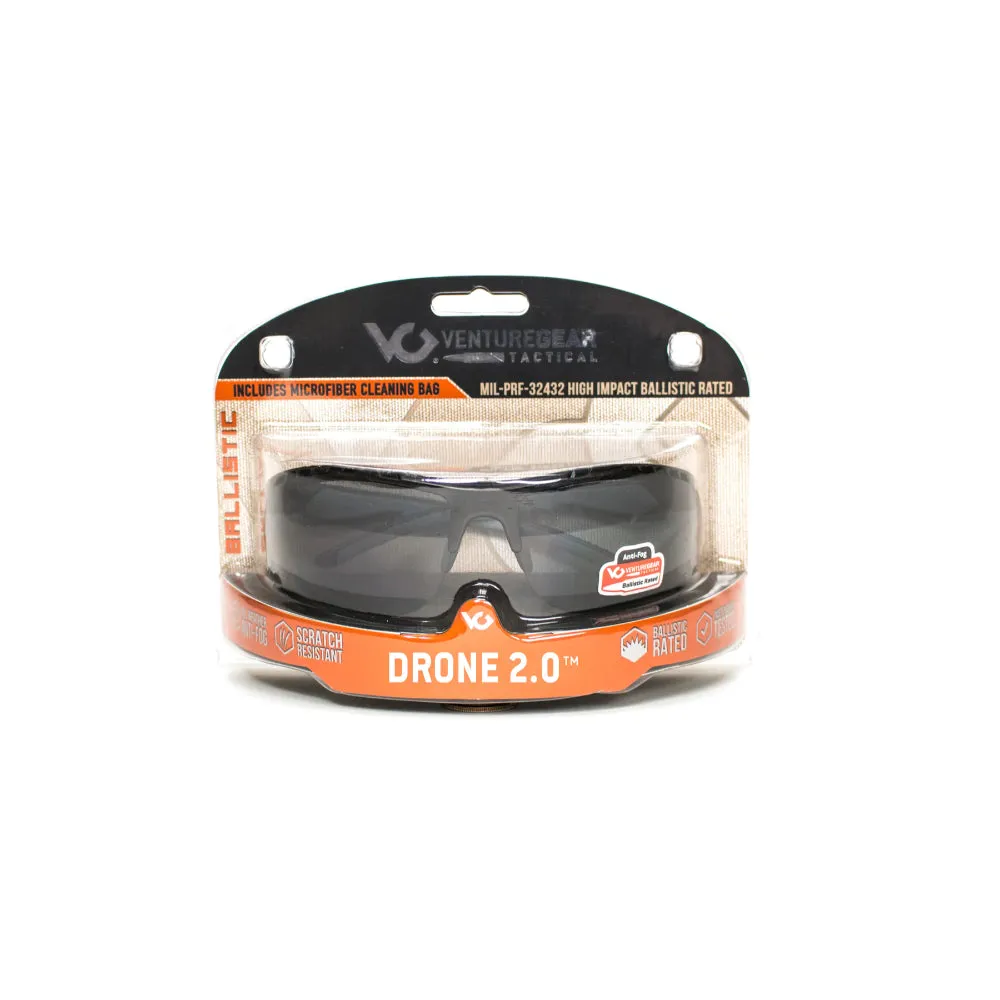 Venture Gear Drone 2.0 - Anti-Fog Treated - Half Frame Design Safety Glasses