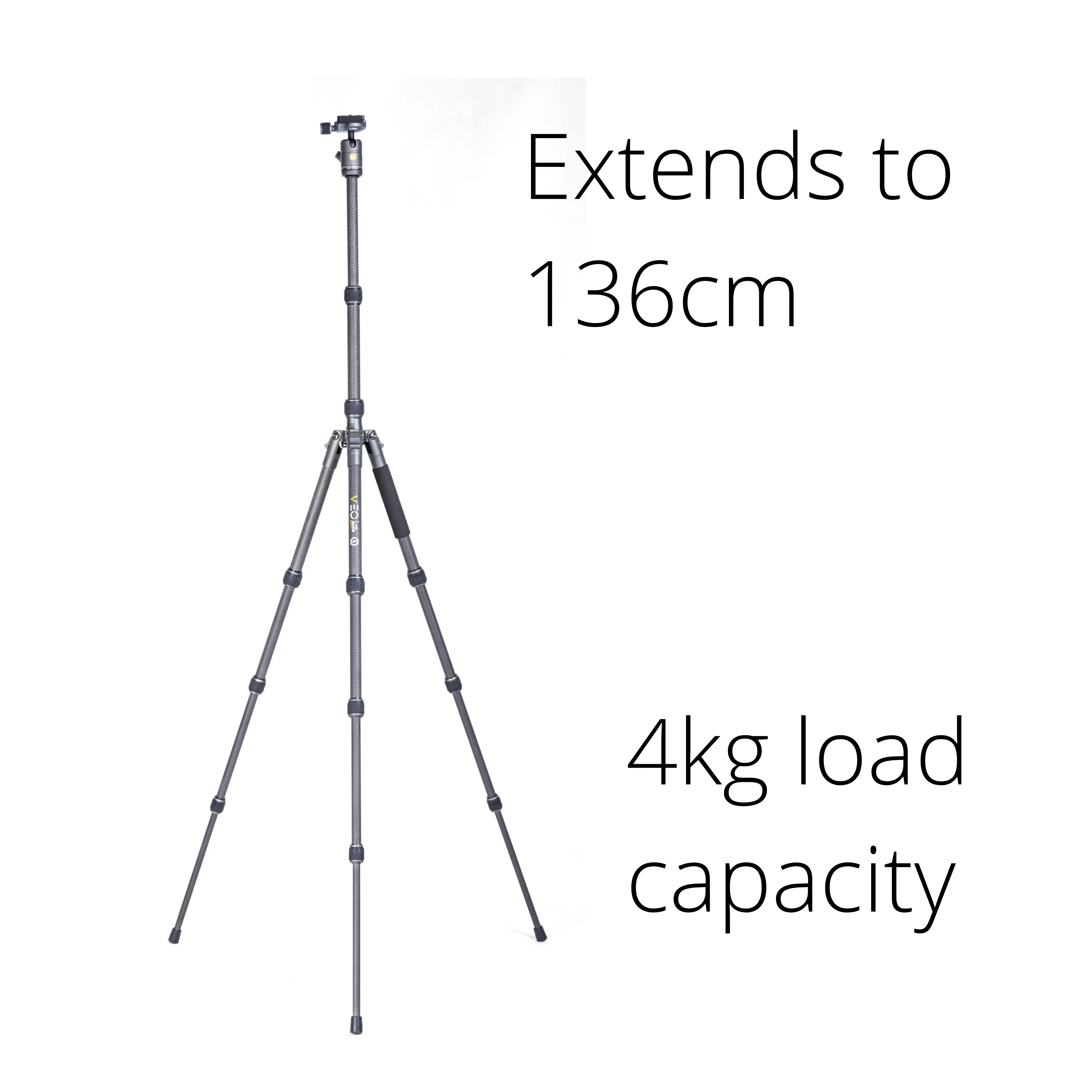 VEO 3GO 235AB Aluminium Travel Tripod and VEO GO 34M Black Shoulder Bag