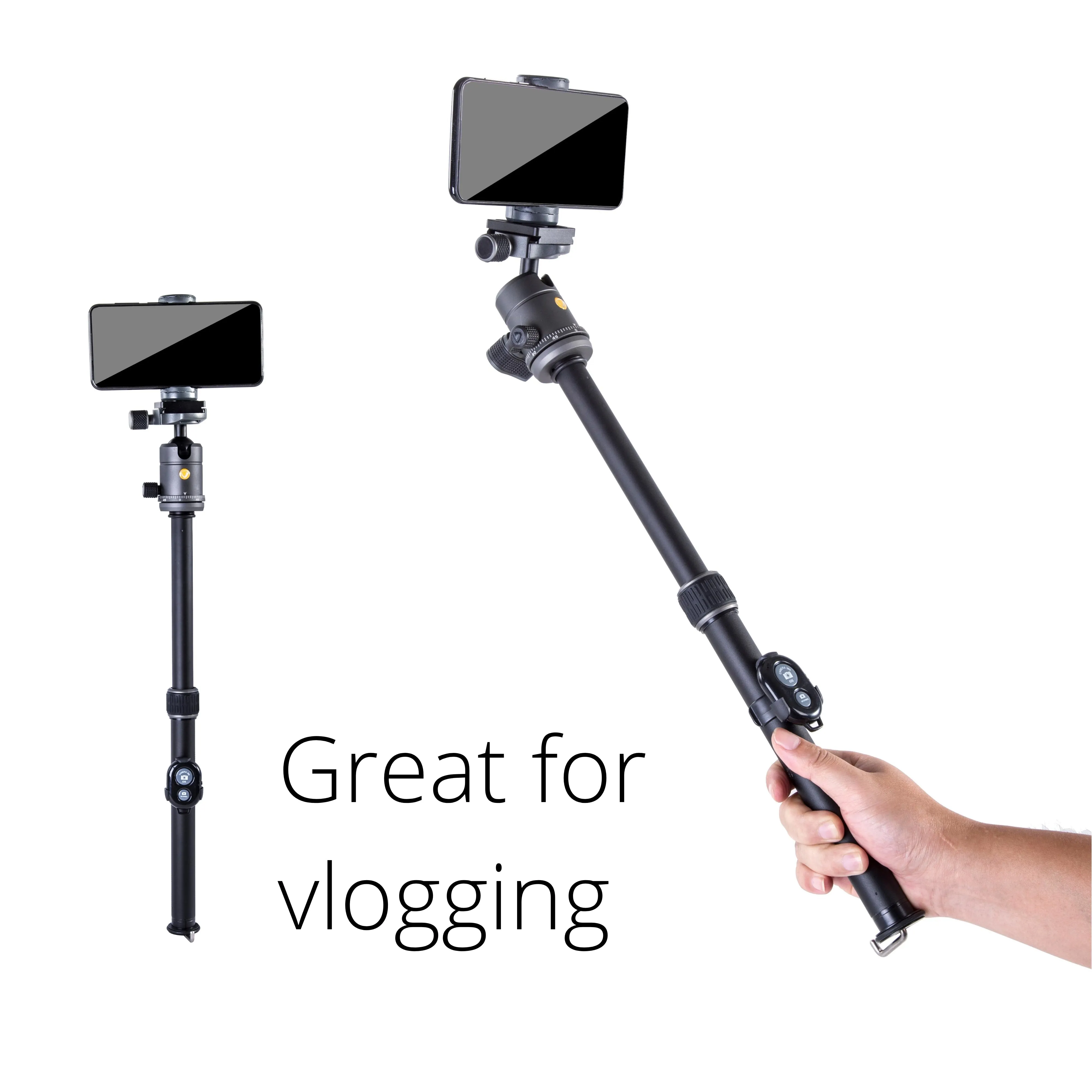 VEO 3GO 235AB Aluminium Travel Tripod and VEO GO 34M Black Shoulder Bag