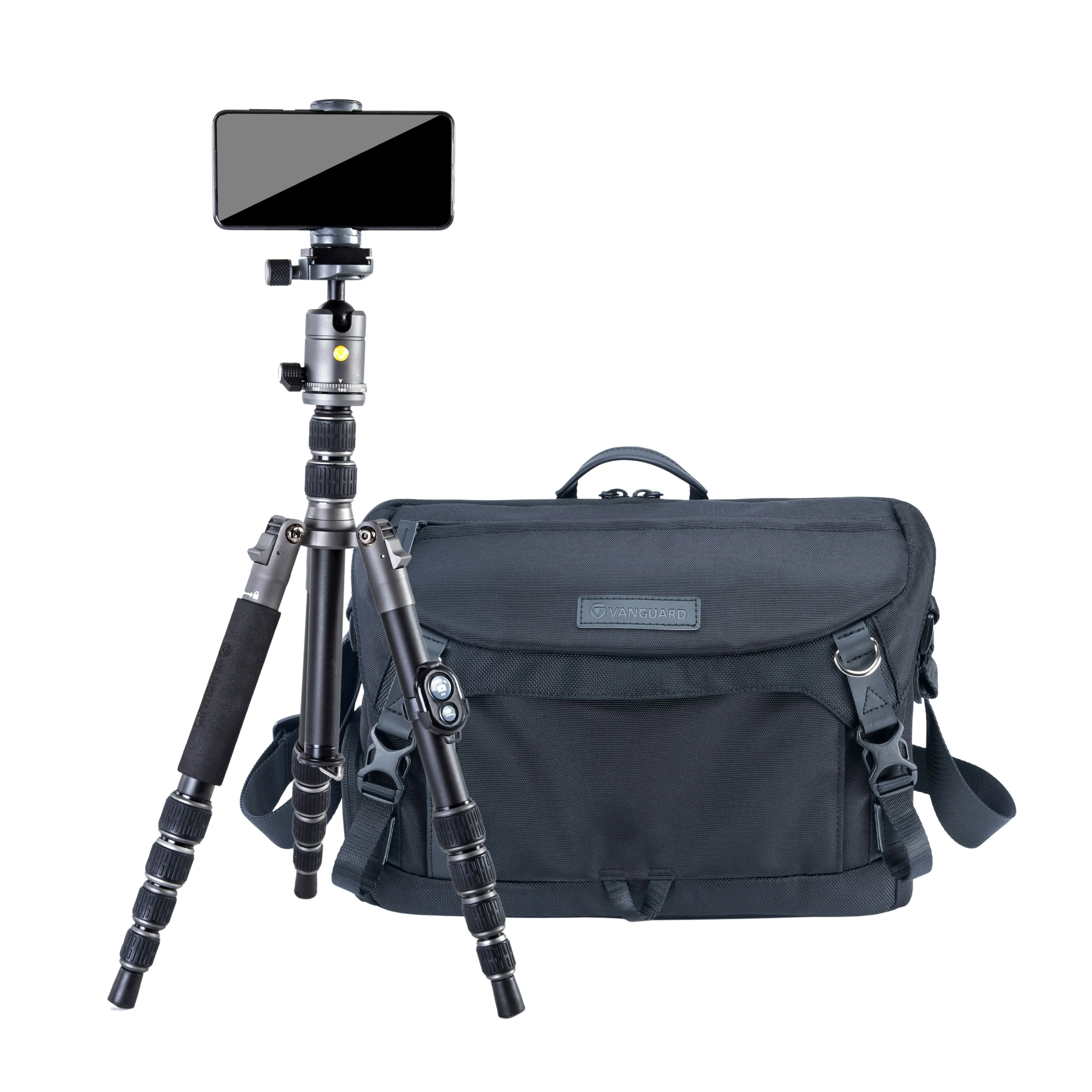 VEO 3GO 235AB Aluminium Travel Tripod and VEO GO 34M Black Shoulder Bag