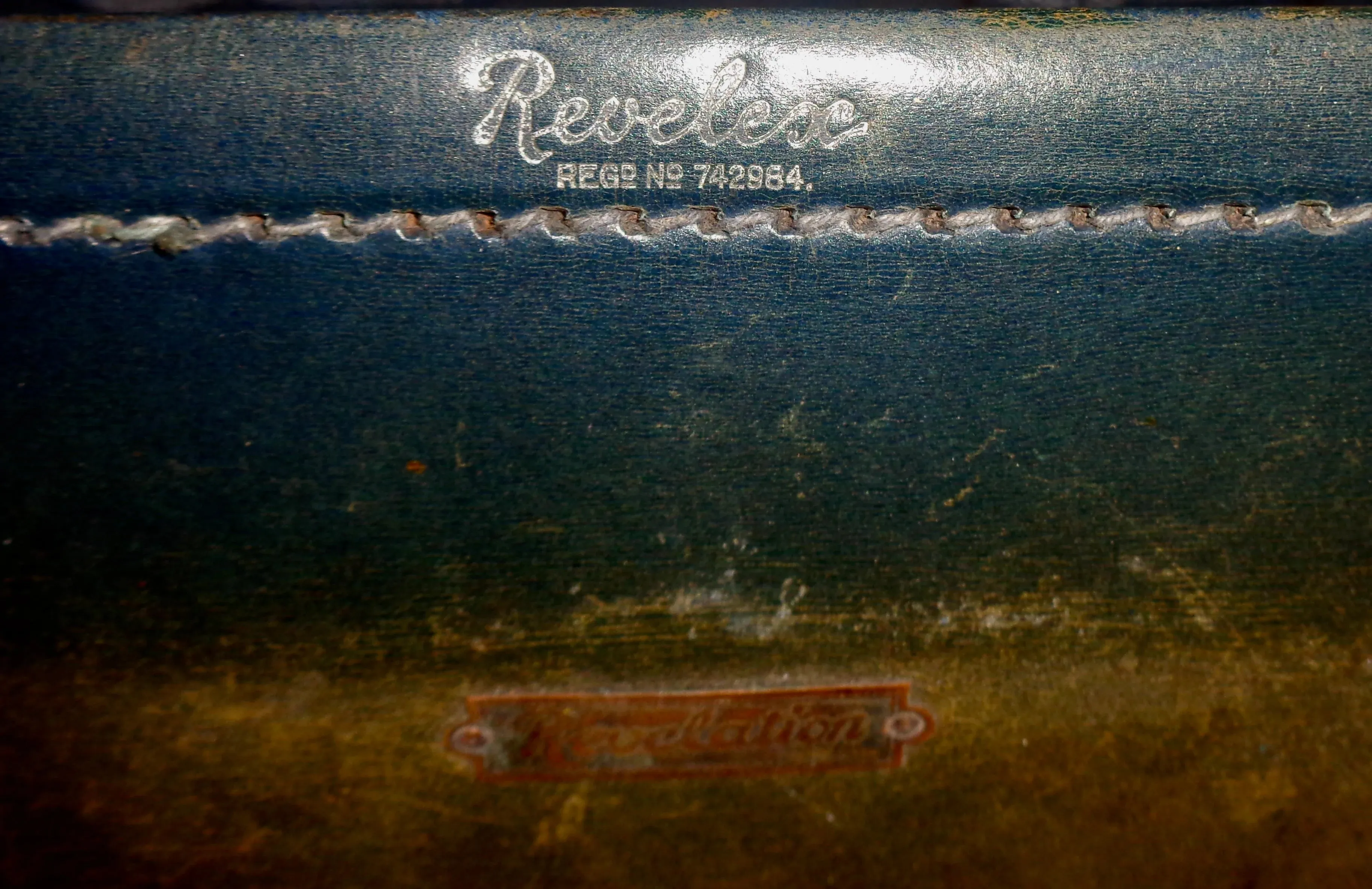 Vintage Revelex Small Revelation Leather And Metal Suitcase