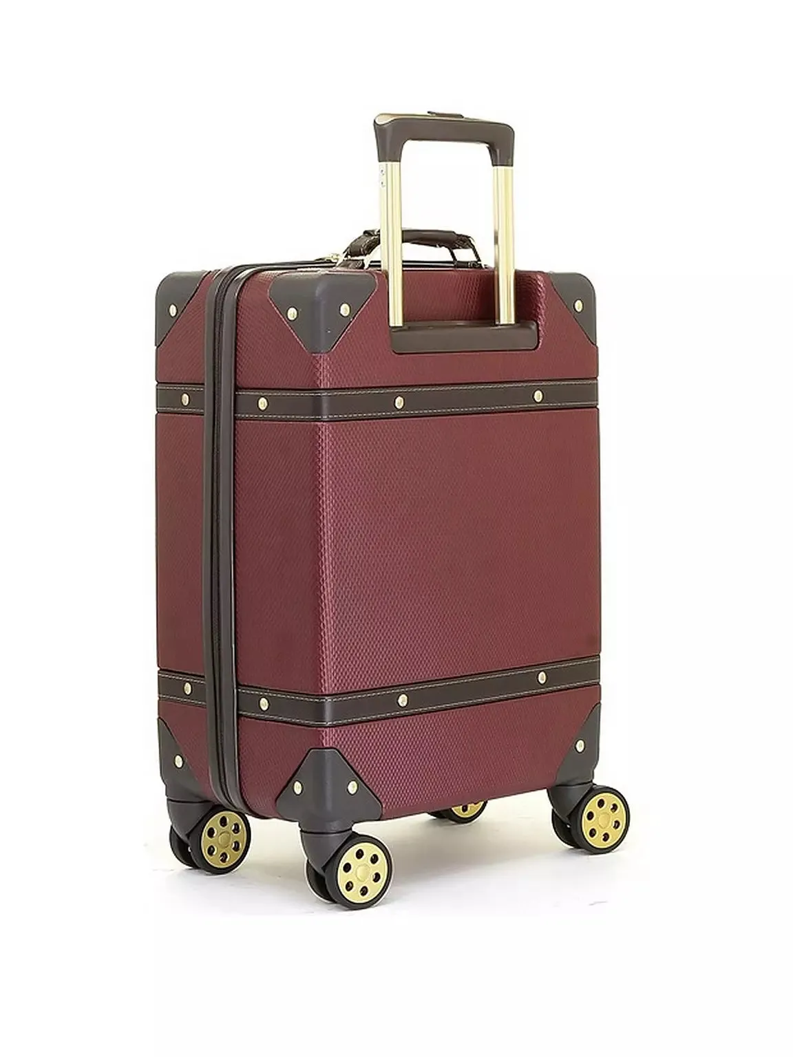 Vintage Small Suitcase - Burgundy