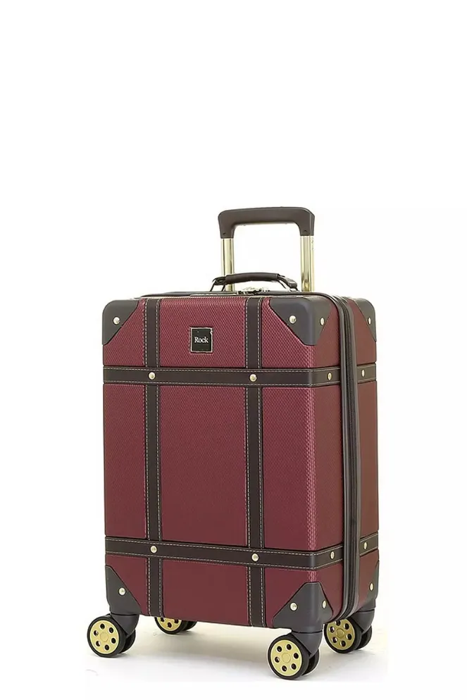 Vintage Small Suitcase - Burgundy