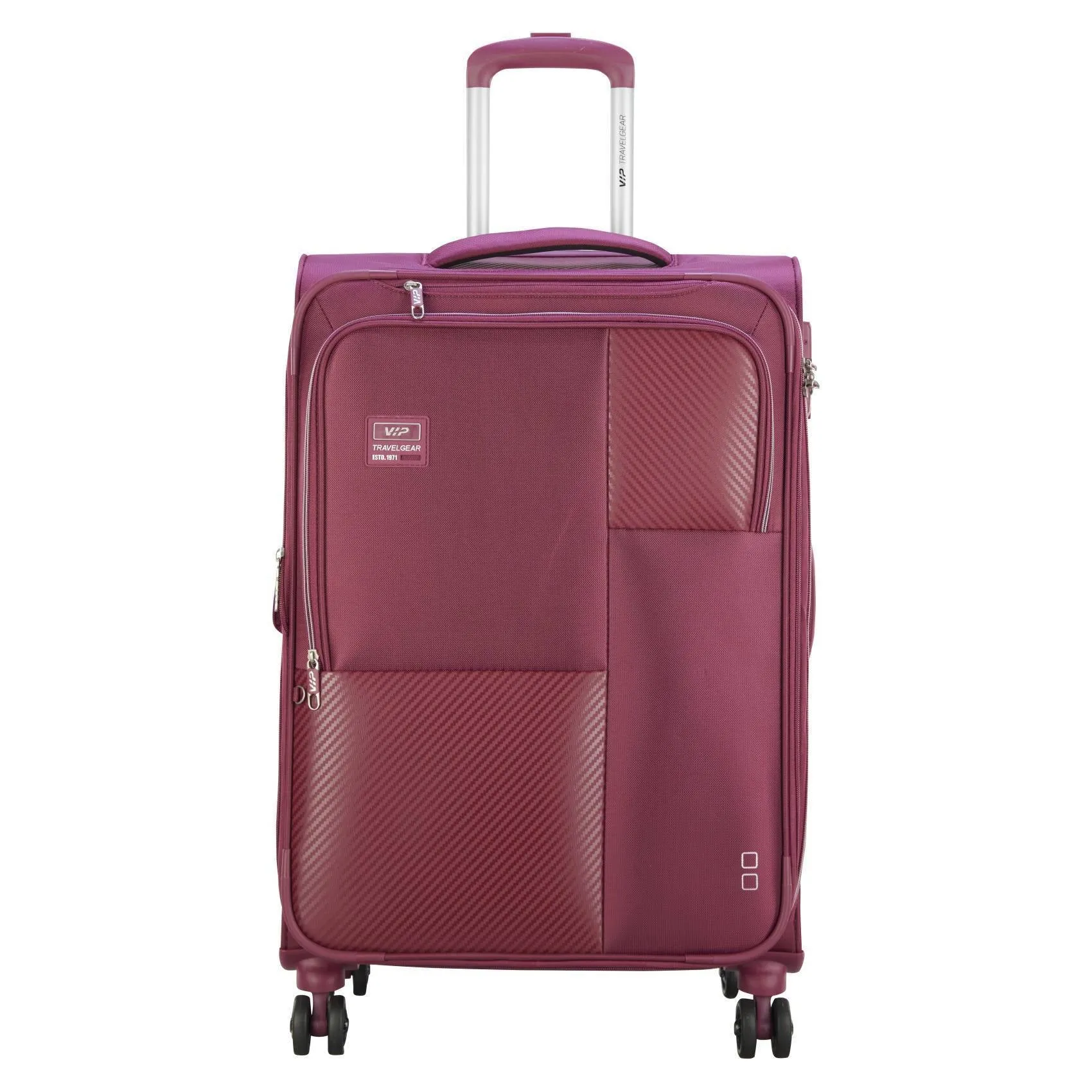 VIP  Cardinal 8 Wheel Travel Suitcase 28x39x58cm Burgundy