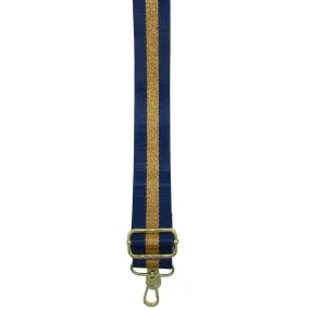 Webbing Bag Strap | Navy Gold