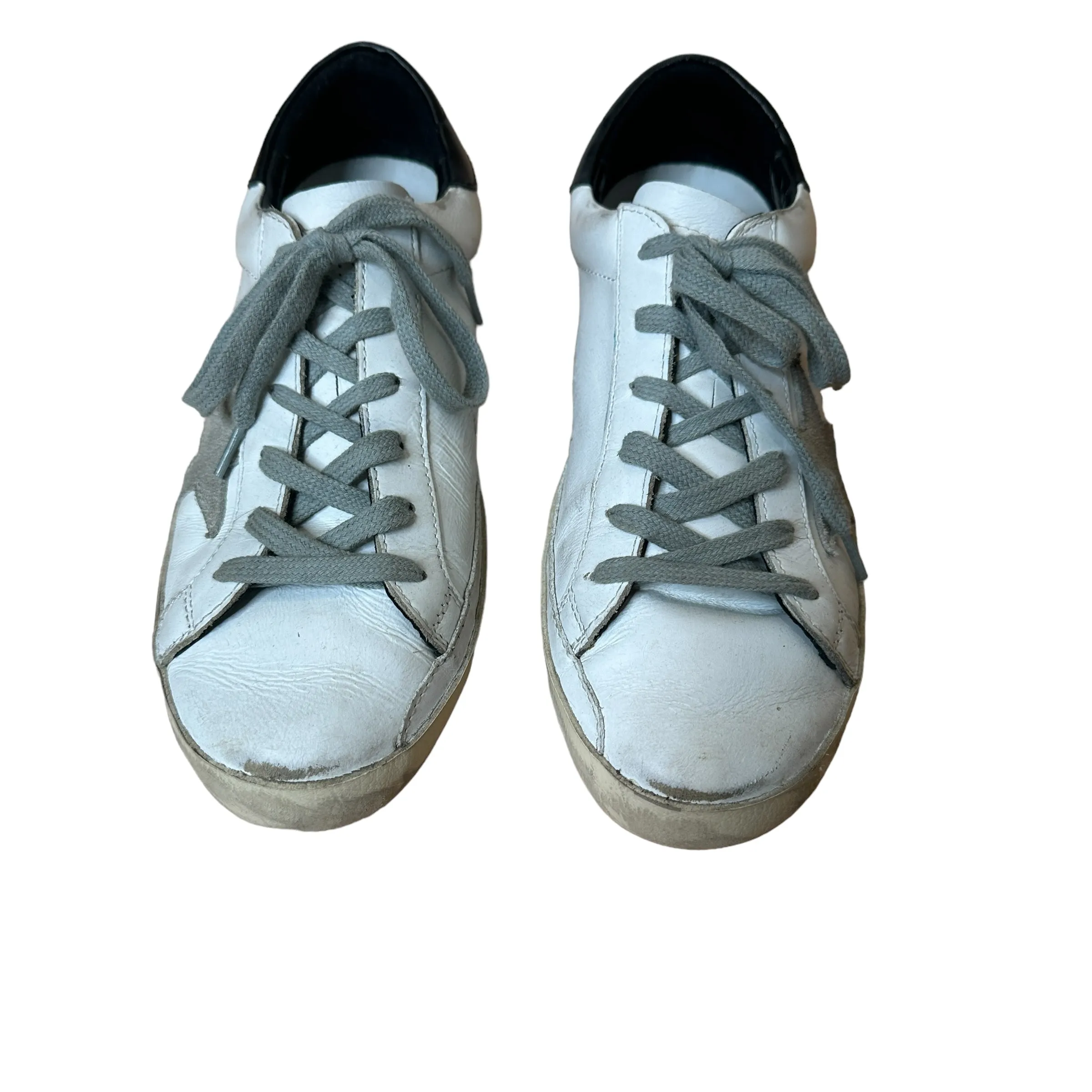 White Leather Sneakers - 8