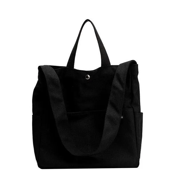 Wide Shoulder Straps Canvas Tote Bag | Handbag | Crossbody Bag | Shoulder Bag