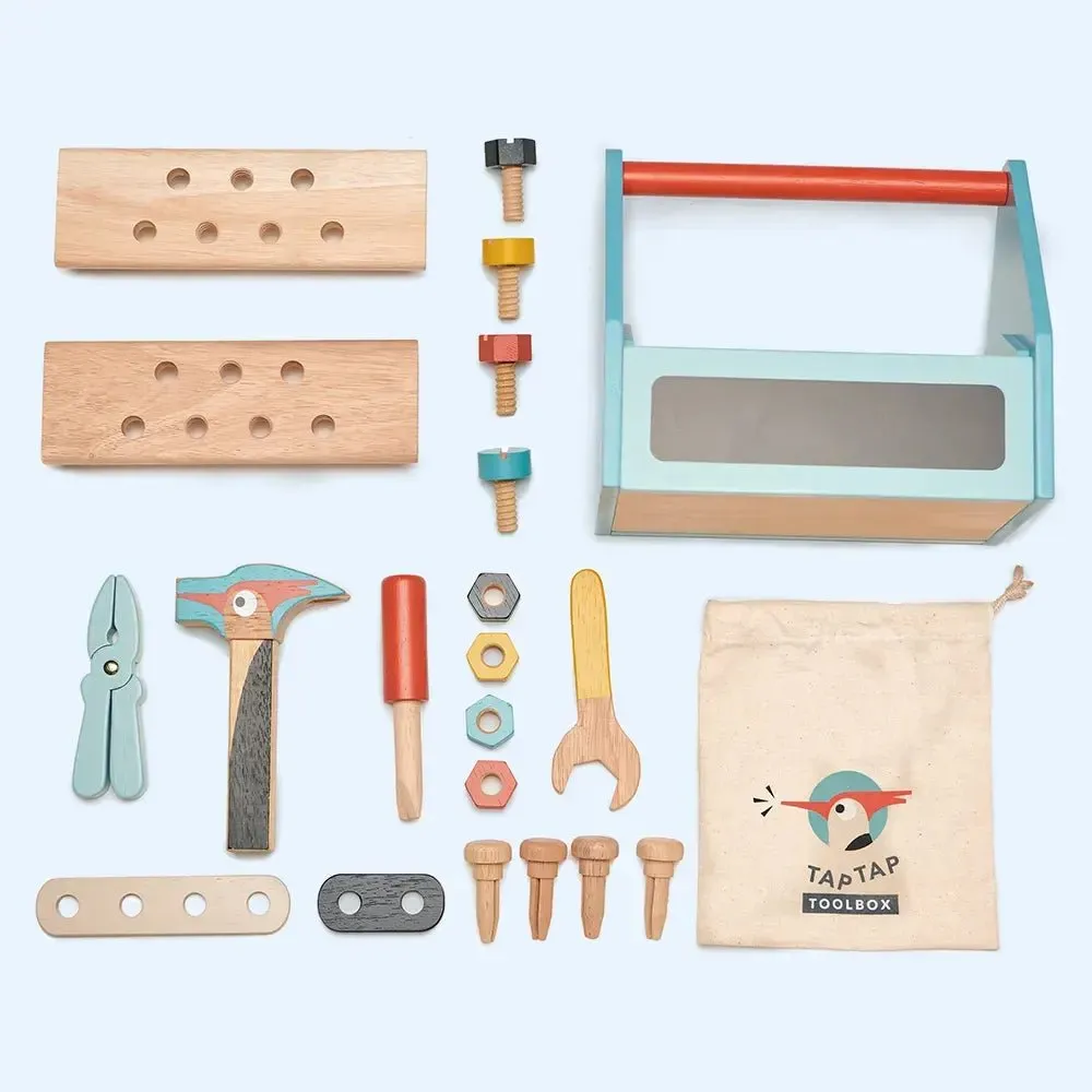 Wooden Children's Toolbox Tap Tap Toy