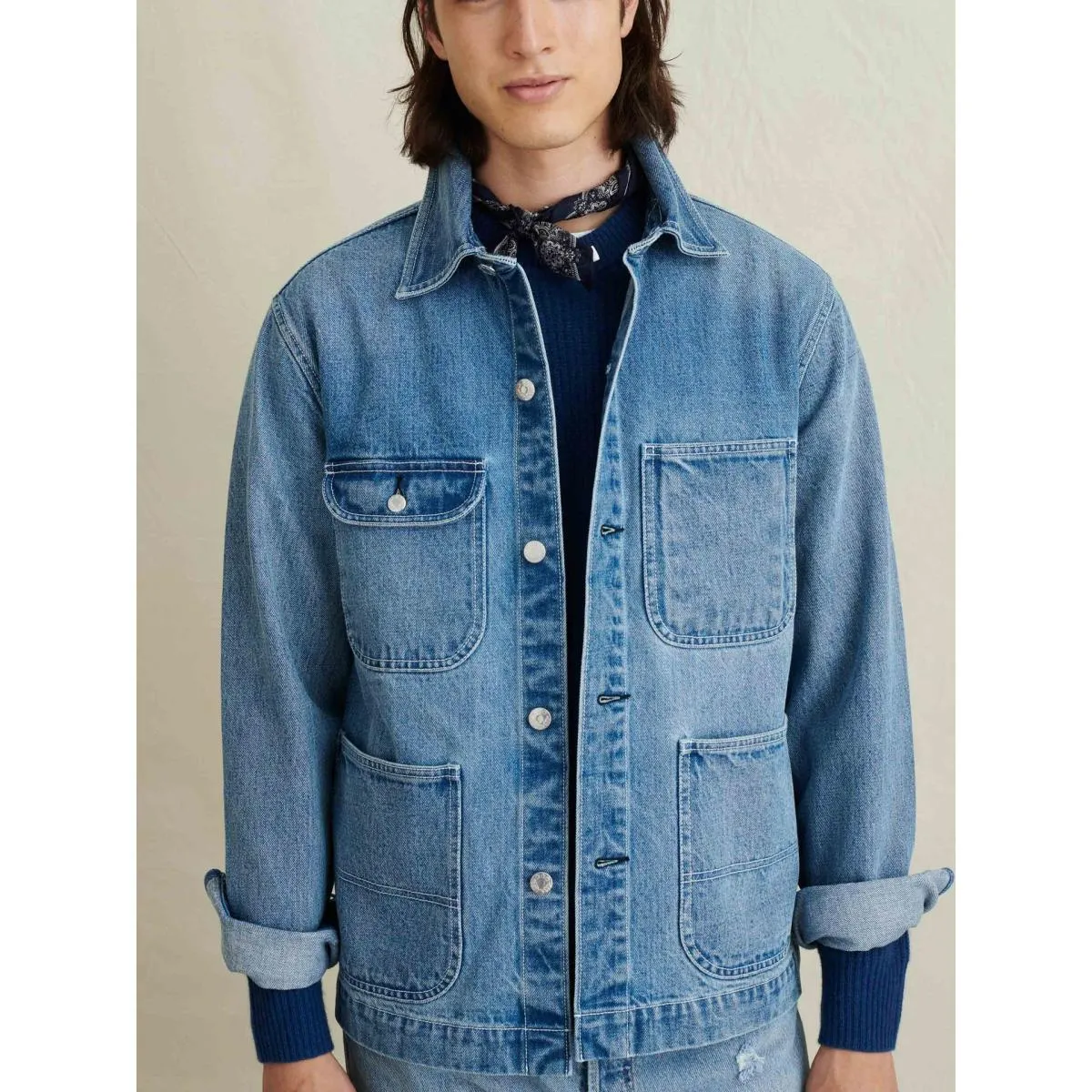 Work Jacket Vintage Wash Denim