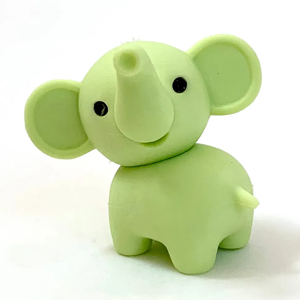 X 380331 ELEPHANT ERASERS PASTEL COLORS-DISCONTINUED