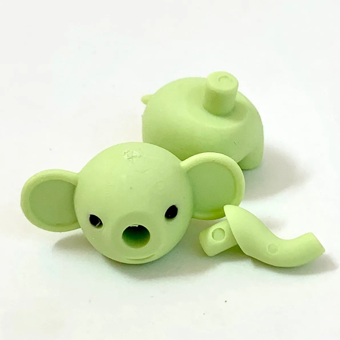 X 380331 ELEPHANT ERASERS PASTEL COLORS-DISCONTINUED