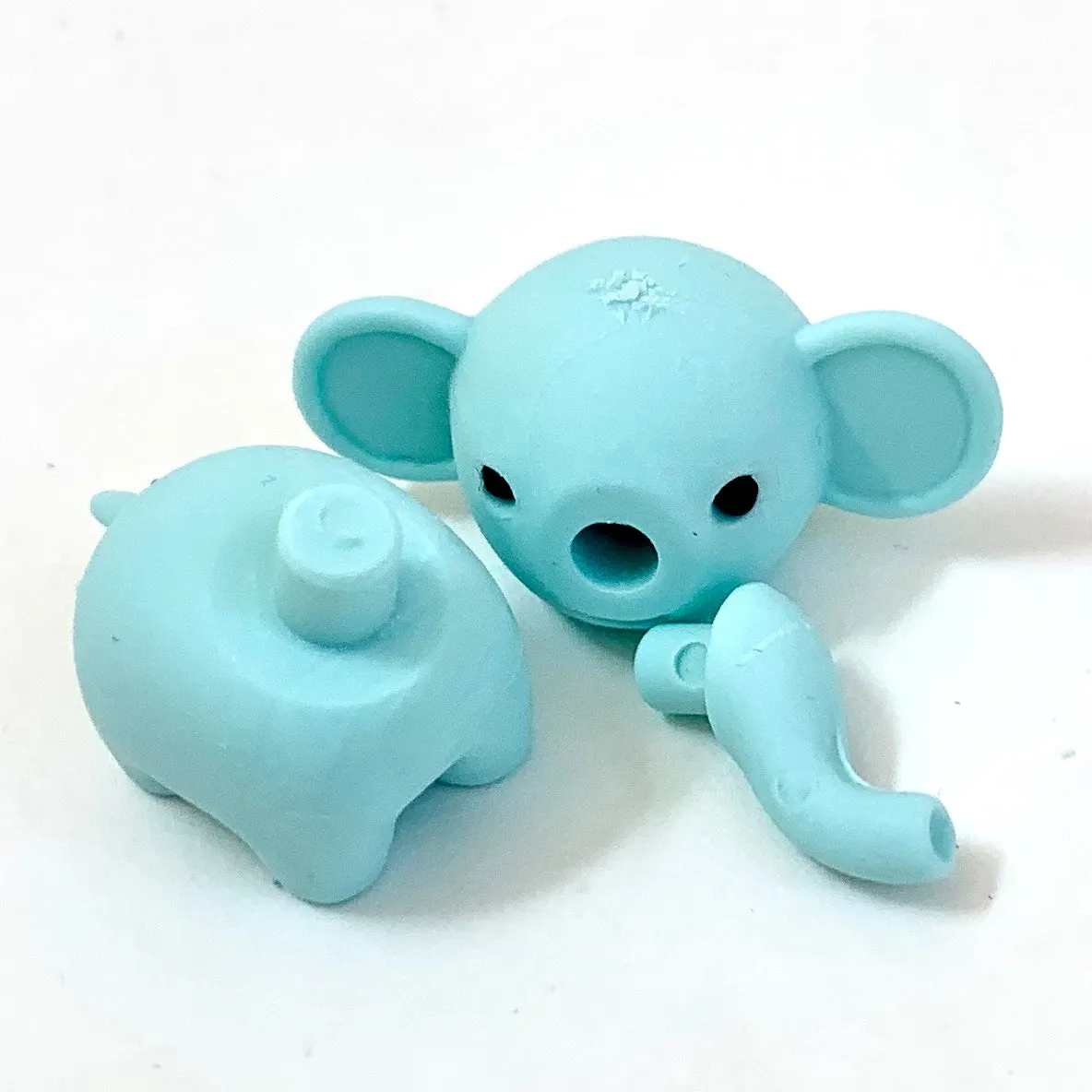 X 380331 ELEPHANT ERASERS PASTEL COLORS-DISCONTINUED