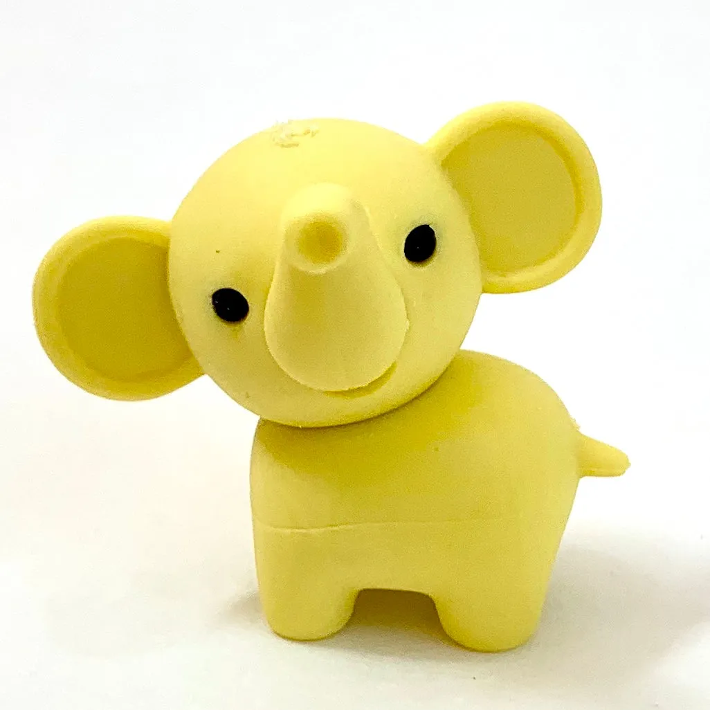 X 380331 ELEPHANT ERASERS PASTEL COLORS-DISCONTINUED