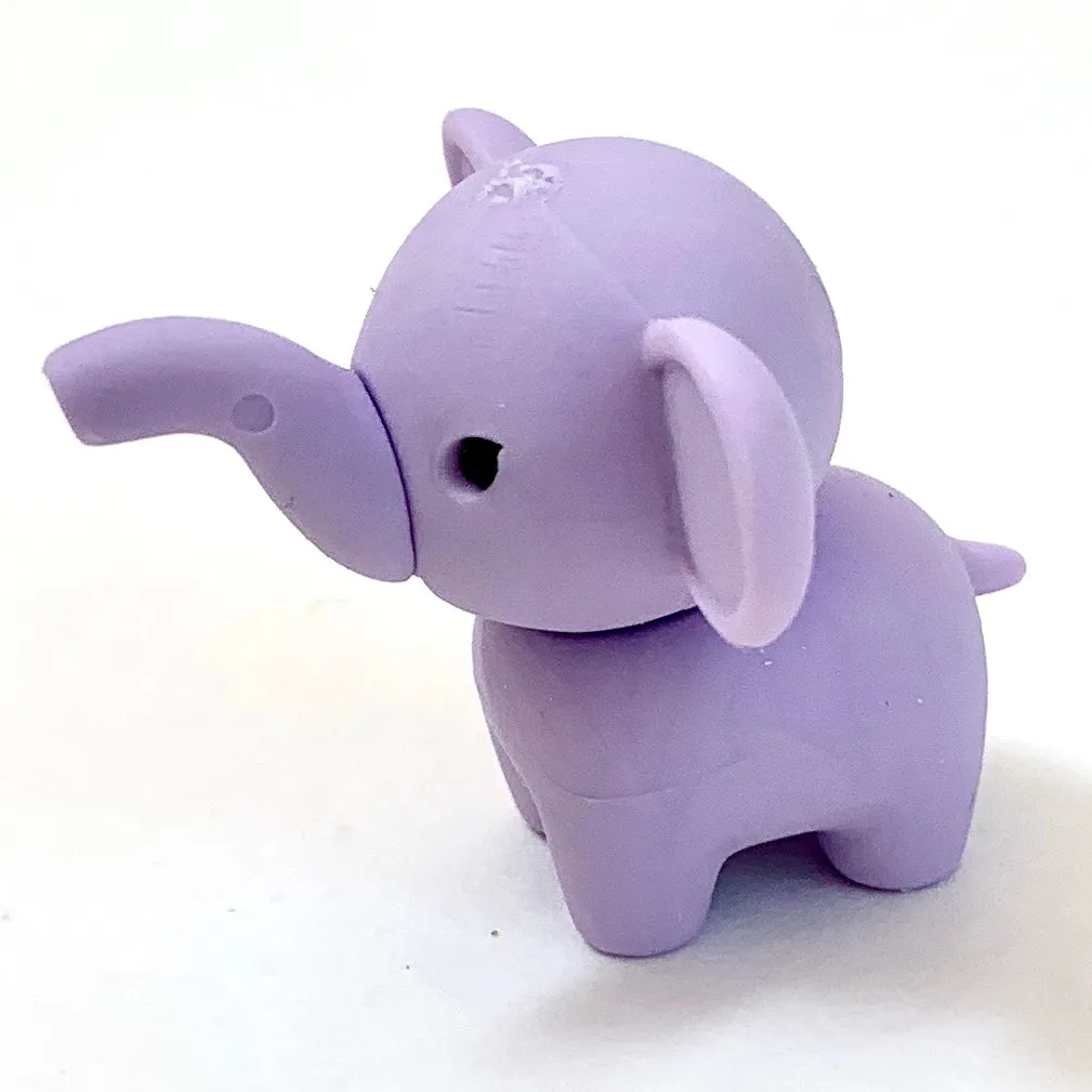 X 380331 ELEPHANT ERASERS PASTEL COLORS-DISCONTINUED