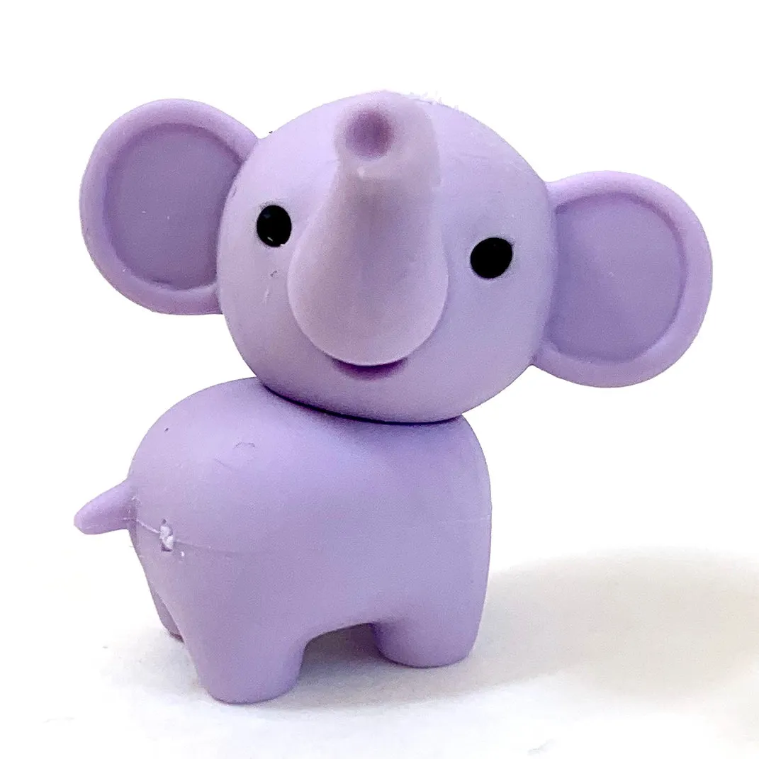 X 380331 ELEPHANT ERASERS PASTEL COLORS-DISCONTINUED