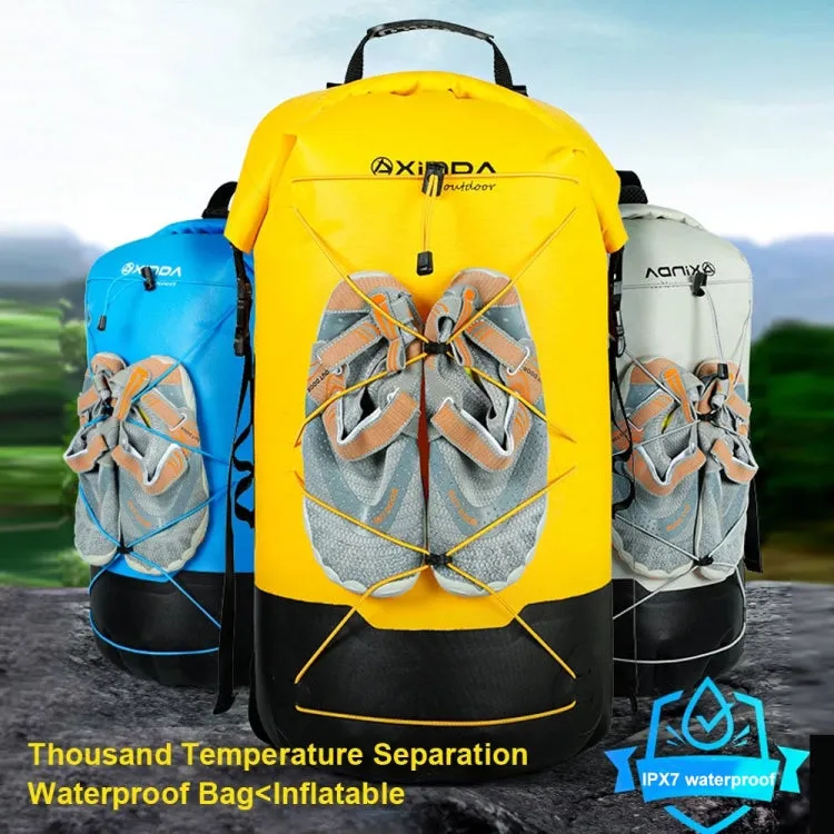 XINDA XD-BAG19 IPX7 Waterproof Outdoor Stream Tracing Backpack Diving Bag, Color: Yellow-36L