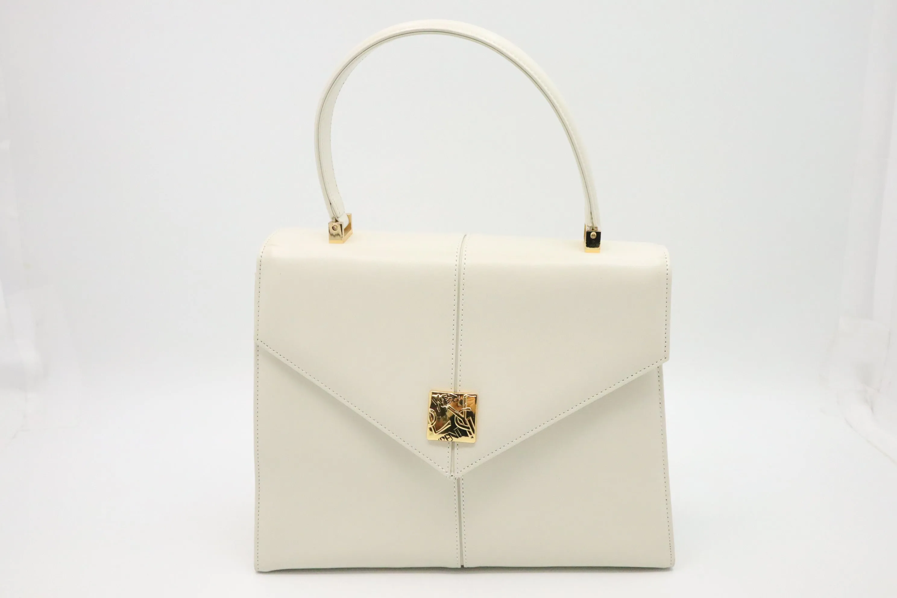 YSL Saint Laurent Handbag in White Leather