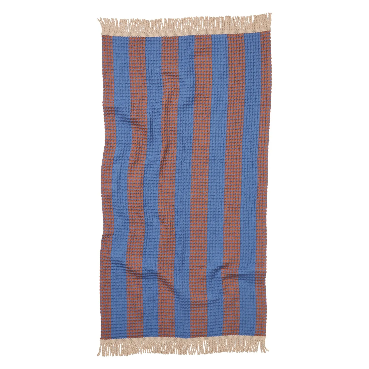 Zelia Waffle Towel - Blue Jay